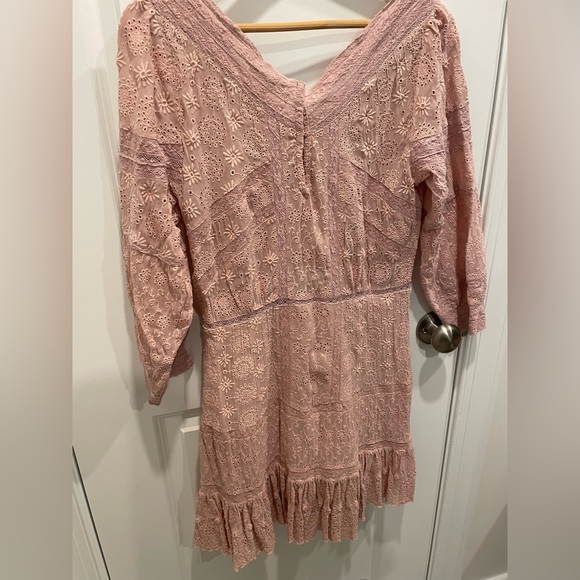 Like new Loveshackfancy pink cheri dress in Sz 10 - Picture 7 of 9